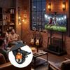 Rolling TV Cart with Wheels Stand on for 32-85 inch Screens Up to 132lbs Heavy-Duty Mobile Shelf & Locking Wheels Height Adjustable Floor