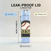 1PC Baseball Sport Vintage Logo Print 750ml Color Plastic Sports Water Bottle Leakproof Flip Straw Lid Suitable for Sports Office Home Use