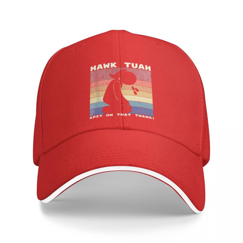 Retro Vintage Hawk Tuah Spit On That Thang Outfits Unisex Women Baseball Cap Caps Hat Retro Outdoor Workouts Snapback Cap