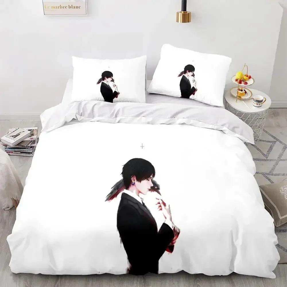 HUNTER×HUNTER Bedding Set Single Twin Full Queen King Size Bed Set Aldult Kid Bedroom Duvetcover Sets Bed Furniture Set Bedroom