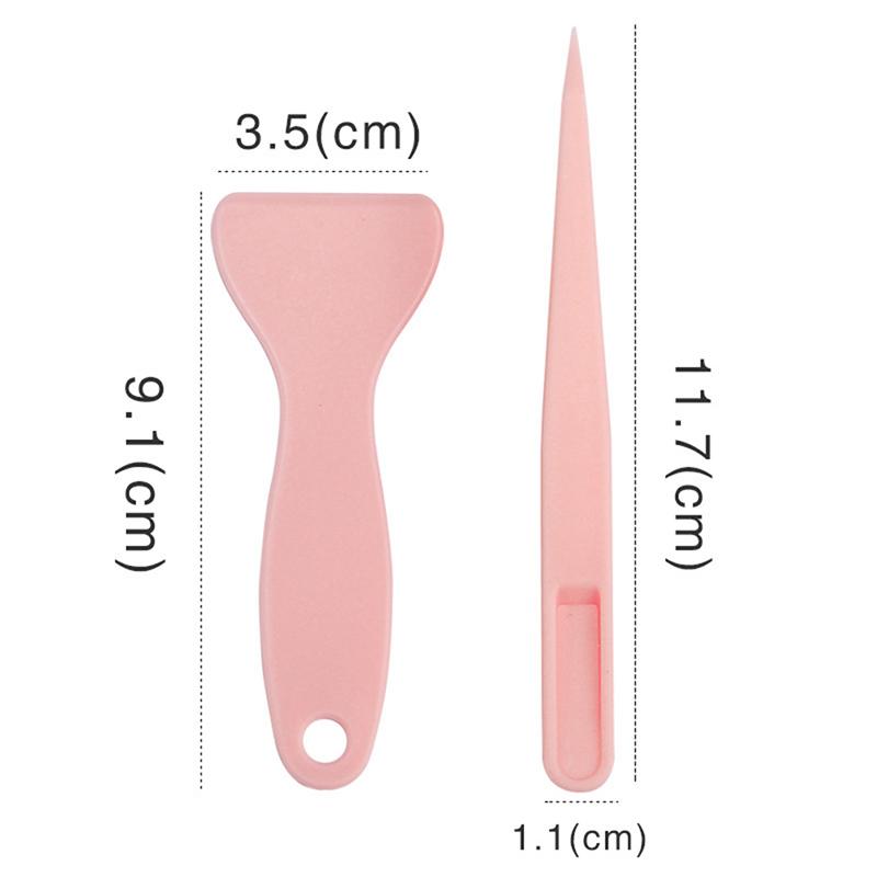 1 Set Cute Tweezer Scraper Multi-tools DIY Journal Album Scrapbook Sticker Hand Account Tools Plastic Students Stationery