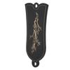 Guitar Truss Rod Cover Decorative Iron Black Plum Blossom Pattern Bell Shape 2 Holes Electric Guitar Parts