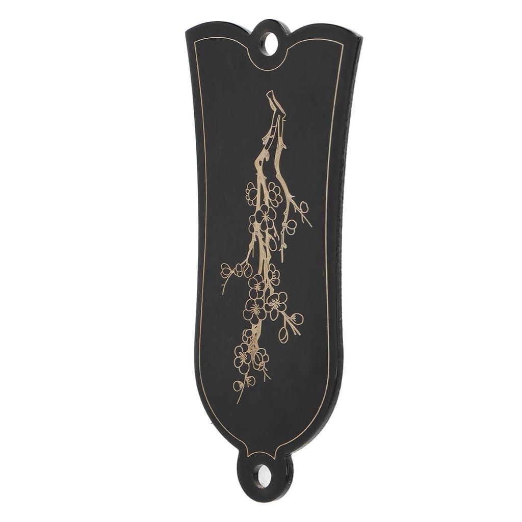 Guitar Truss Rod Cover Decorative Iron Black Plum Blossom Pattern Bell Shape 2 Holes Electric Guitar Parts