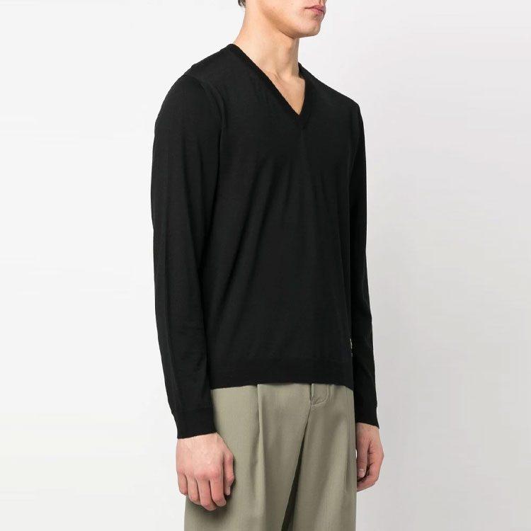 GUCCI Sweaters Men's Black V Neck Moderate Other 713566-XKCOR-1000