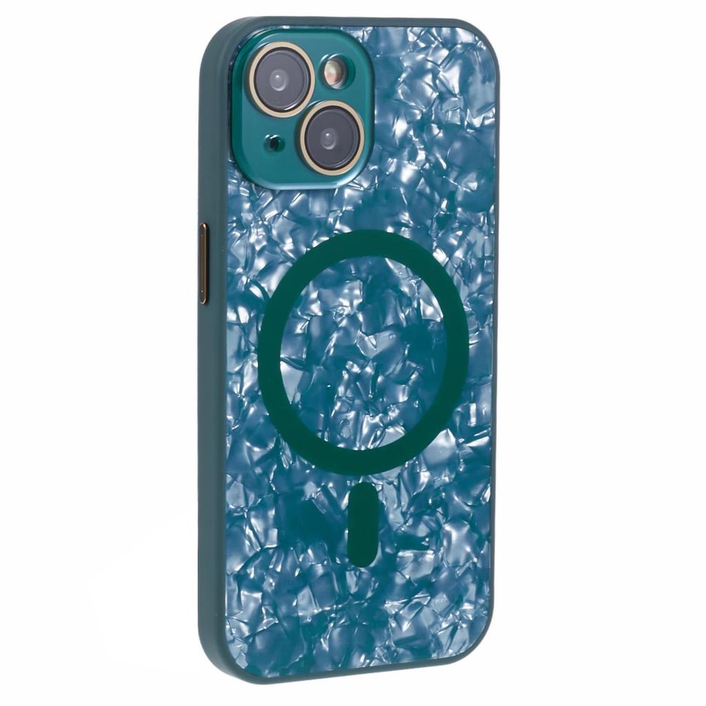 YUX Series For iPhone 13 6.1 Inch Back Case TPU+Acrylic Cover Compatible with MagSafe (Precise Lens Cutout) - Black