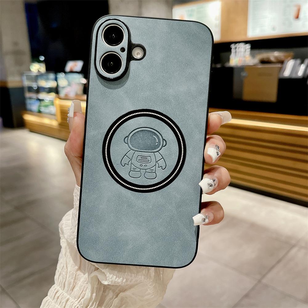 Applicable To IPhone16Promax Magnetic Phone Case Astronaut 13/14 Apple 15 Protection Case