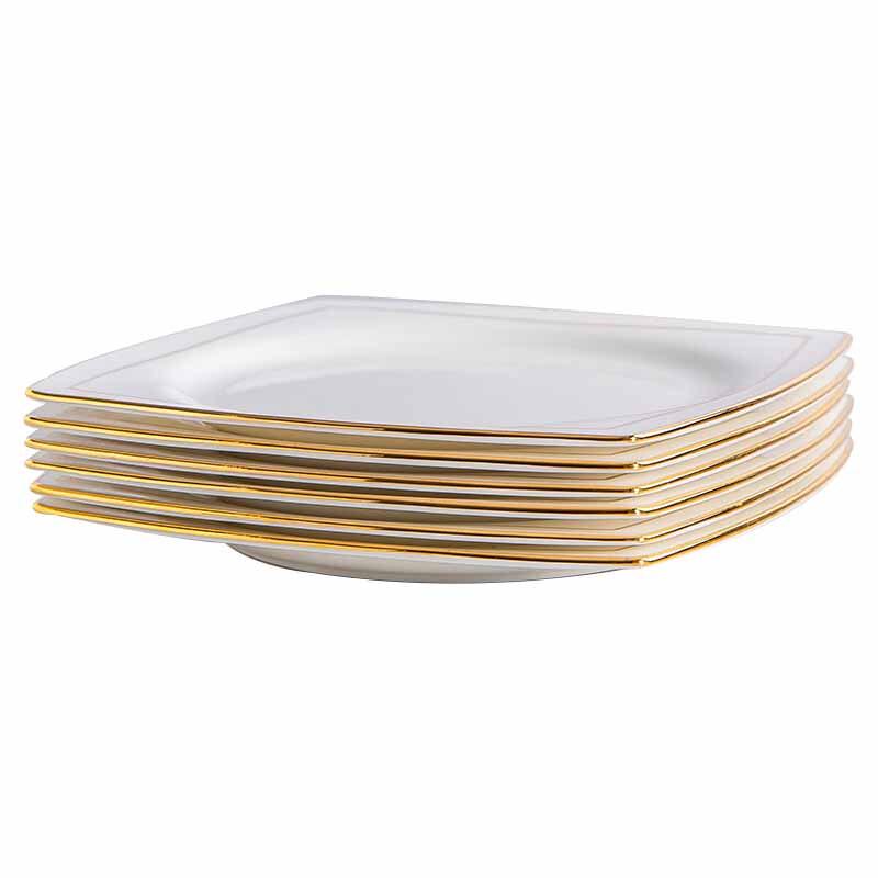 Danshizhiyuan Bone China Square Dinner Plates