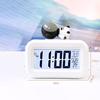 Alarm Clock with Backlight Power Saving Timing Function One Click Snooze Pink Strawberry Design Desktop Electric Digital Clock for Learning