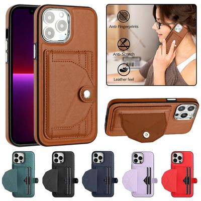 Retor Kožená peněženka Slot na kartu Pouzdro na telefon pro iPhone 15 Ultra 14 Plus 13 12 11 pro Samsung Galaxy S23 S22 S21 FE A54 A34 A14 A53 A13 Flip Stand Cover