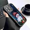 Adorable Snowman Groove iPhone 15/16/17 Pro Max Black Staircase Case