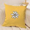 Yellow Printed Cushion Cover Soft Plush Throw Pillow Cover  DoubleSided Decorative Cushion Case  Sofa Bedroom Home Decor