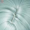 Genshin Impact Lohen Cosplay Wig Light Green and Blue Mix Short wig Heat Resistant Synthetic Anime Wigs + Wig Cap