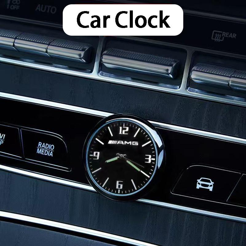 Car Central Control Clock Watch Decoration For Mercedes Benz AMG GLE GLC GLS GLK GLA CLA W203 W206 W205 W210 W220 A C E Class