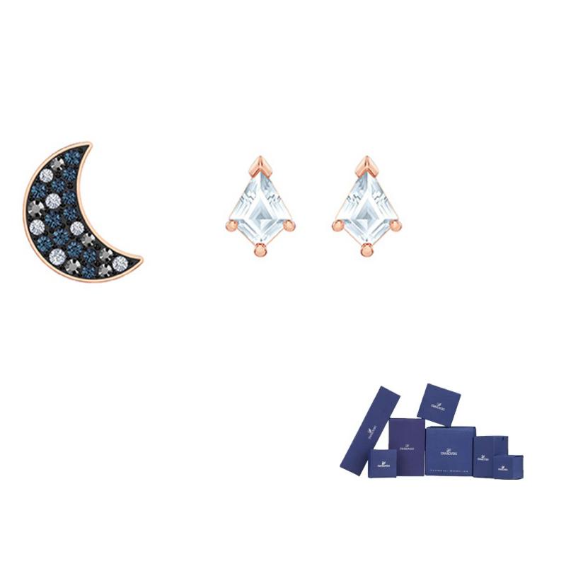 Swarovski Symbolische Mysteriöse Mond Dunkler Farbverlauf Symbolica Imitation Kristall Ohrringe Damenohrringe 5494353