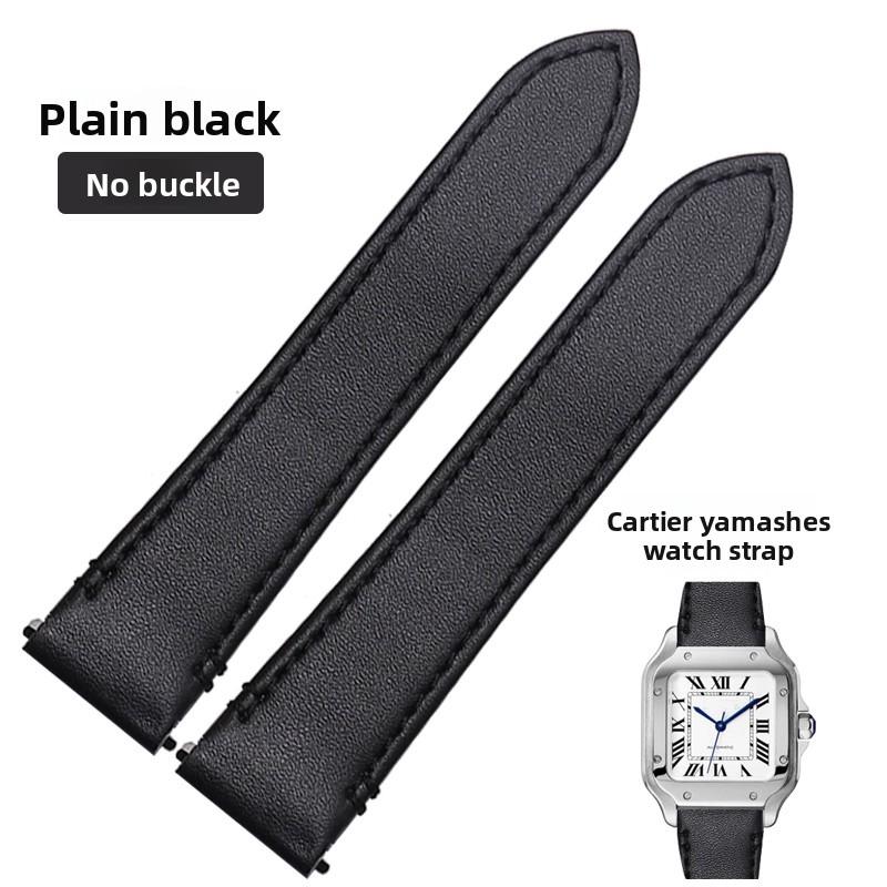 Cinturino per orologio in pelle di mucca di alta qualità Per Cartier Santos WSSA0010 WSSA0018 uomo donna Rilascio rapido Braccialetto in vera pelle 19mm 21mm