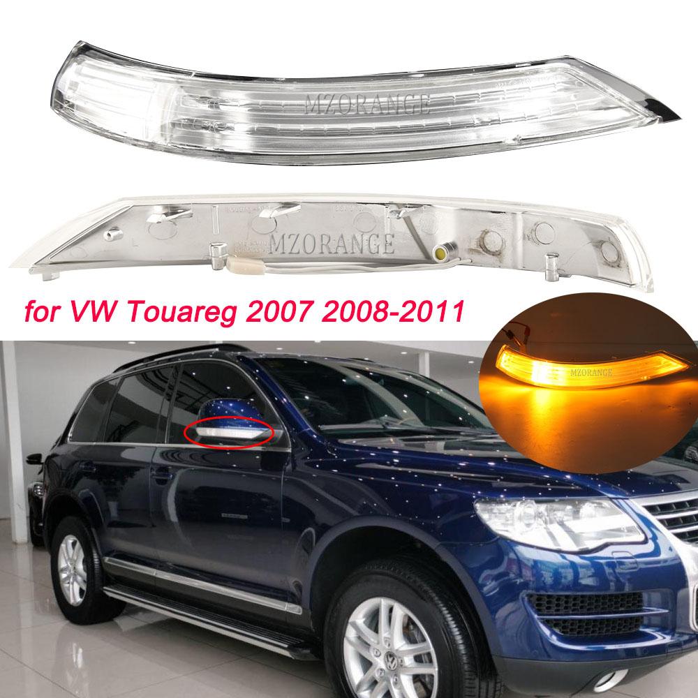 Side Mirror LED Turn Signal Light Indicator for VW Touareg 2007 2008-2011 Door Wing Rear View Mirror Lamp Repeater Turn