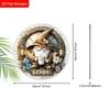 2D Flat Hanging Decorative Signs, Interior Wall or Door Decoration, Patterns Are Gnomes and Coffee, Interesting Gifts for Family and Friends