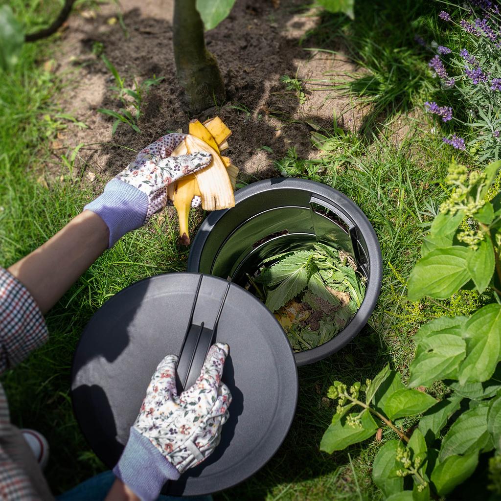 KADAX Podzemní kompostér 11L modulární sada zahradního kompostu se 3 hloubeními