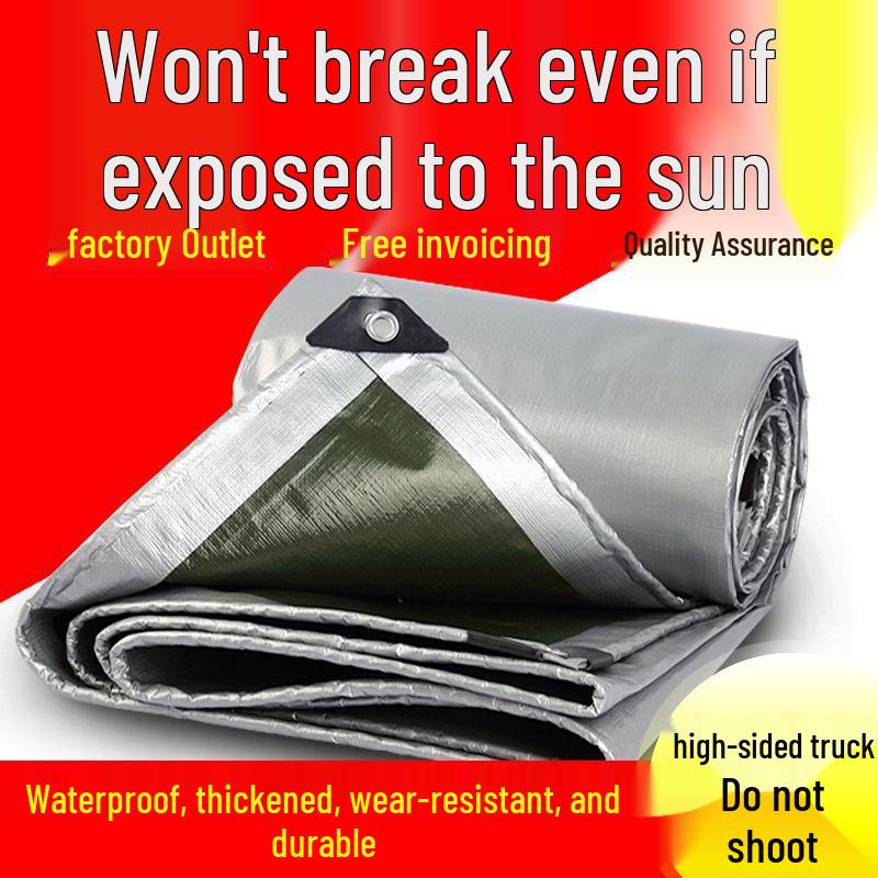 Ölverdickte Farbstreifen Wasserdichte Sonnenschutzplane für den Außenbereich