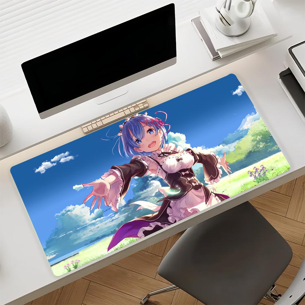 Anime R-Re Zero Rem Kaymaz Kauçuk Oyun Mouse Pad Denge Bilgisayar Matı Dekorasyon Masa Matı Dizüstü Bilgisayar Ofis Büyük