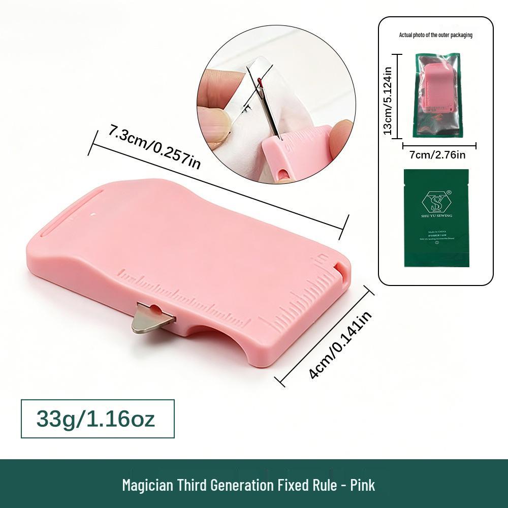 Magic Master 3rd Gen Multi-tool: Sleeve Patch Template, Edge Stop, Seam Press & Thread Removal Knife