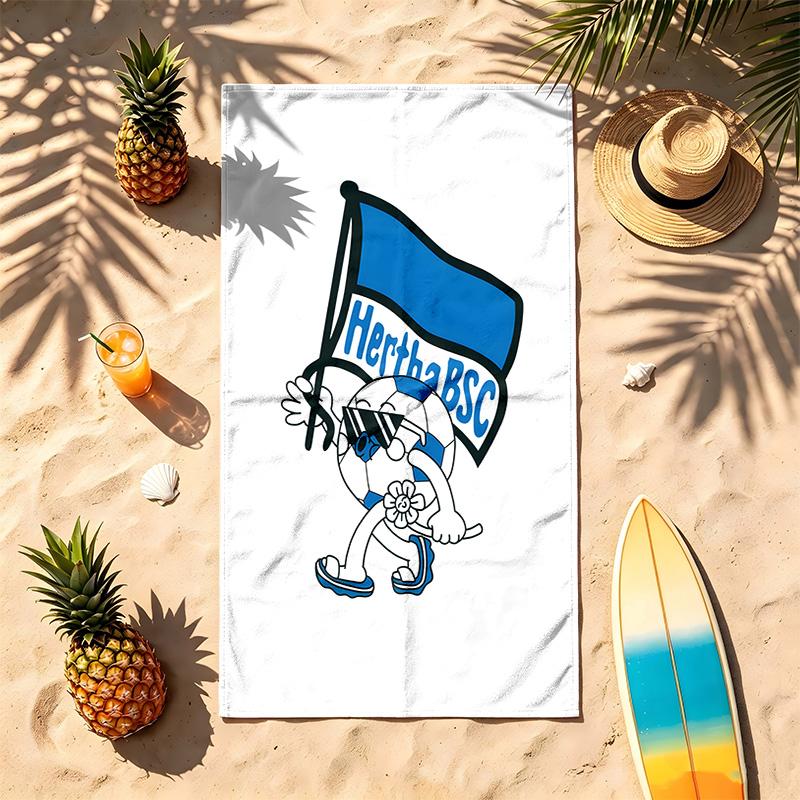 Hertha Berliner Sport Club (19) Theme Beach Towel Sand Resistant Soft And Comfortable Suitable For The Pool Camping Yoga And Diving A Travel