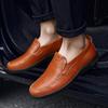 Lightweight Soft Leather Shoes Business Casual Men's Shoes Large Size Fashion Youth Driving Shoes