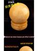 Polished Natural Yellow Topaz Crystal Ball for Feng Shui Wealth Enhancement and Kitchen Northwest Corner Decor
