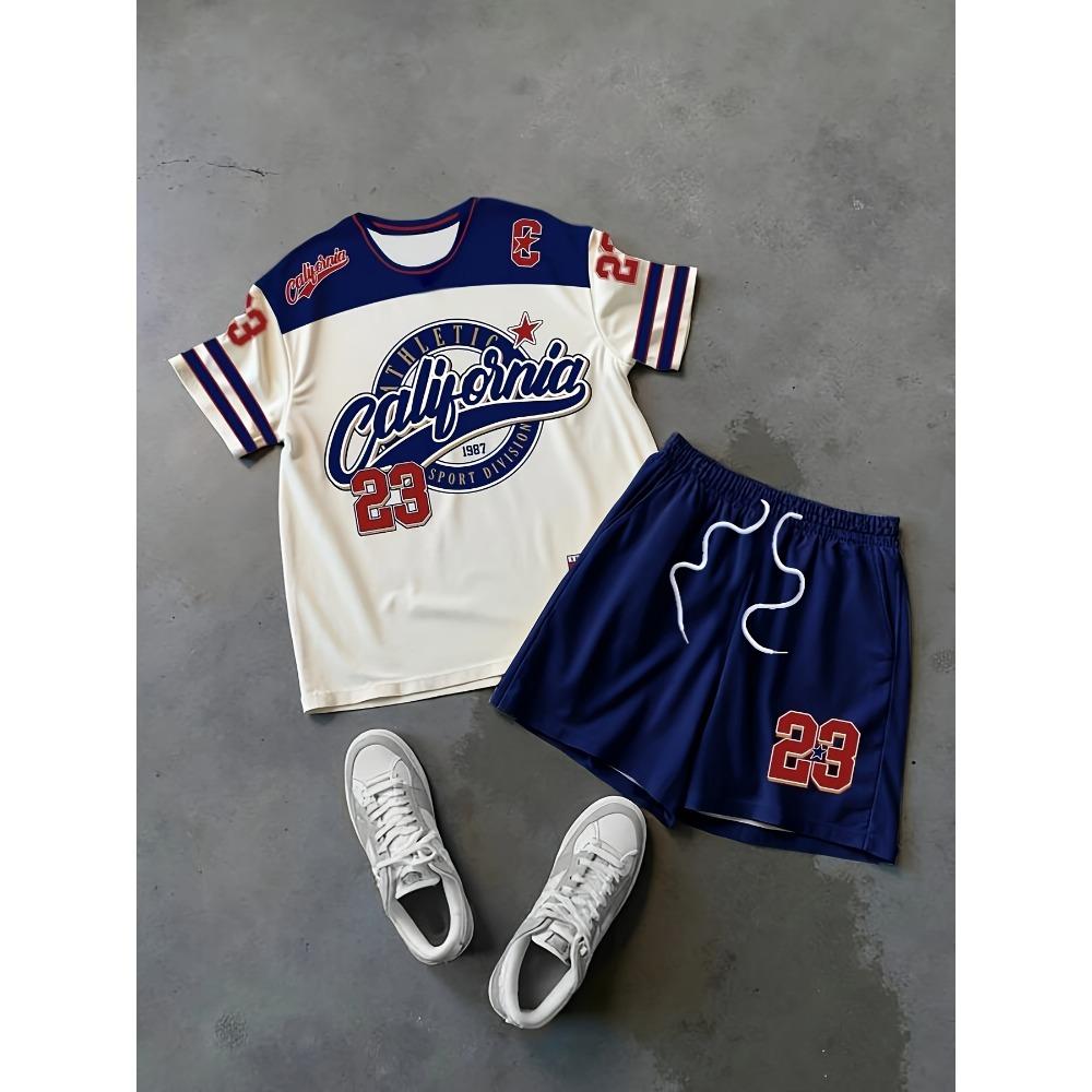 Summer Men's Set Features Street Casual Hip-hop Fashion Comfort and Softness with