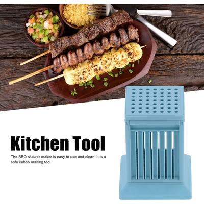 Cortador de Carne Fio para Carnes 49 Grades Churrasqueira Cordeiro Boi Espeto para Churrasco Acampamento ao Ar Livre Kebab Acessórios de Cozinha Ferramentas de Churrasco