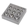 Steel Dapping Block Semi Circular Metal Forming Tool Doming Die Blocks for Jewelry Making