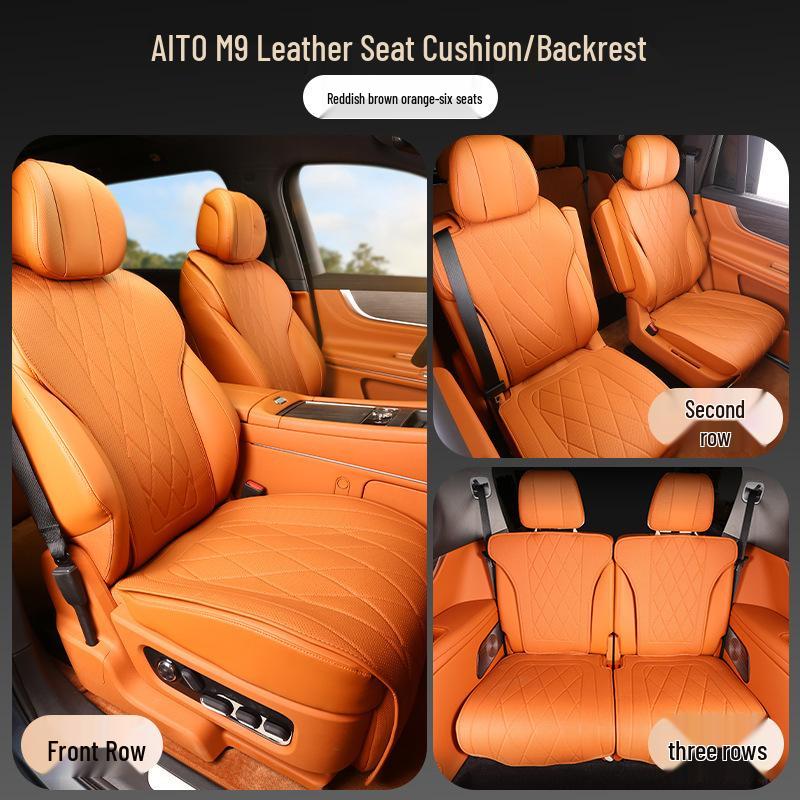 AITO M9 Nappa Leather Car Seat Cushion - Breathable, Ventilated, All-Season Cover