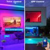 5V RGB Music LED Strip Kit, WiFi Smart Light, USB-Powered, Voice & Bluetooth Controlled.