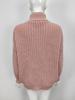 European & American Style Solid Color Cable Knit Turtleneck Sweater - Versatile Autumn/Winter Pullover