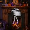 Halloween Festival Decor Honeycomb Witch Leg Ornament, Foldable Paper Indoor Party Props Hanging Decoration for Party, Holiday Home Outdoor
