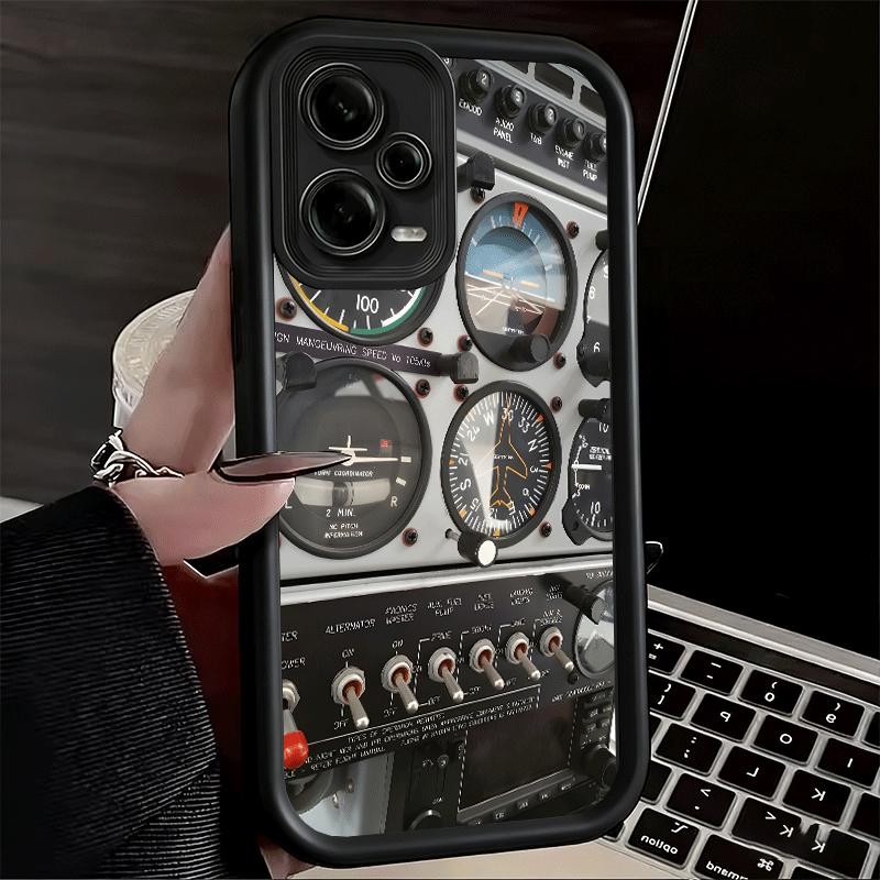 Phone Case for Xiaomi Redmi Note 15 14 13 Pro Plus Aviation Aeroplane Pilot Cockpit Shell 12S 11 11S 11T 5G 14S Soft Silicone Fu