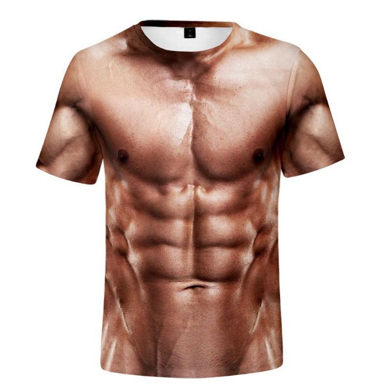 Trendy Leisure Men's Fashion Long T-shirts Loose Muscular Men Trend Shirt