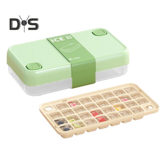 

Ice Tray Press Release BPA-Free Food-Grade Ice Maker Large Capacity Space-Saving Stackable Ice Mold м ята зелений колір