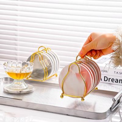 1 szt. Kuchenny żelazny mały ociekacz na naczynia gospodarstwa domowego złoty i srebrny trójkątne półki szafka do przechowywania naczyń półka ociekowa