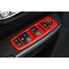 Car Window Lift Switch Button Trim Cover Decor for 2011+ Jeep Grand Cherokee Red