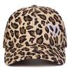 Baseball Print Leopard Stitching Embroidered Love Neutral Gender Women  Men For Caps Spring Autumn Outdoor Adjustable Casual Hats Sunscreen Hat