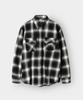 INDUST Big Check Ombre Snap Shirt_Purple