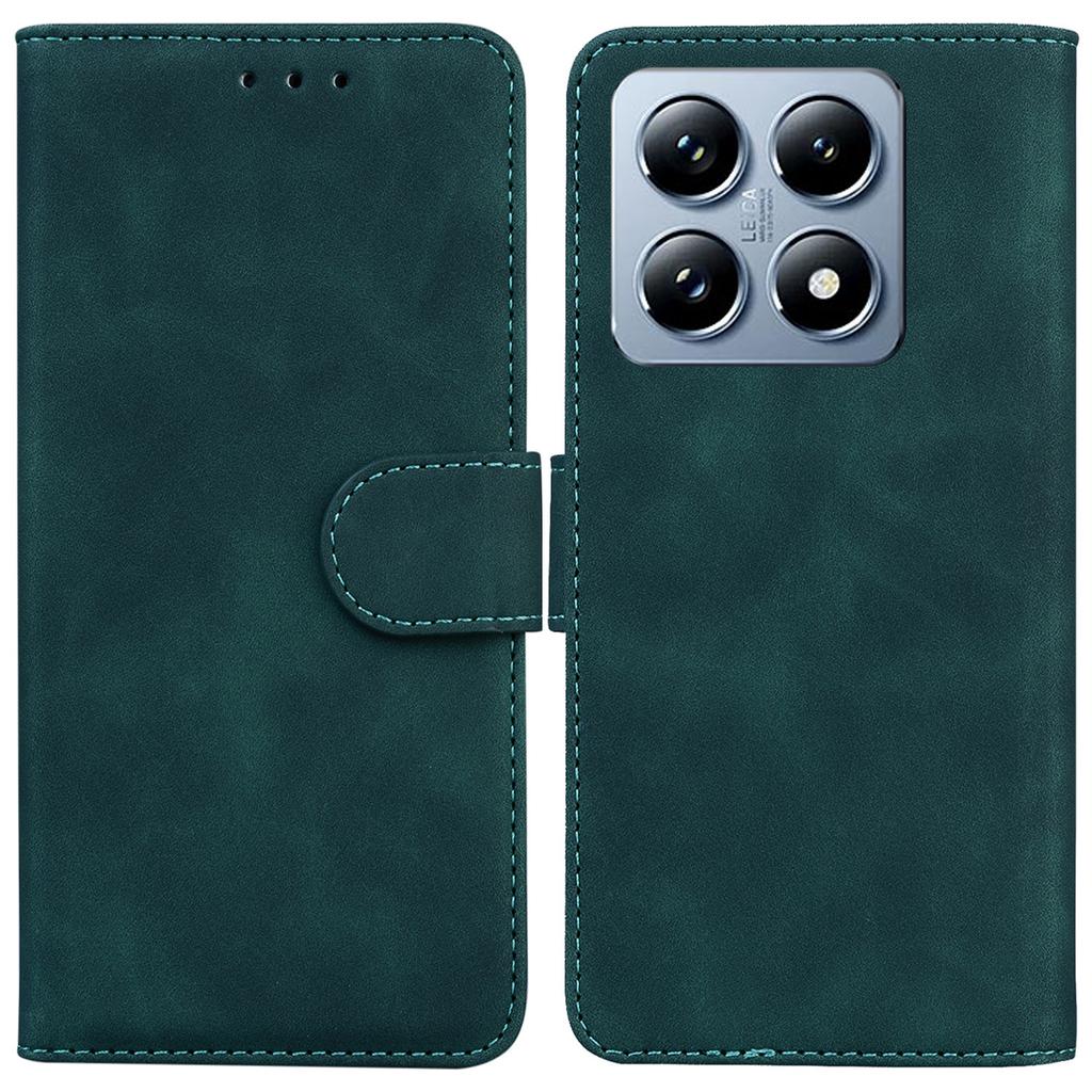 For Xiaomi 14T Pro Case Solid Color Leather Wallet Phone Cover