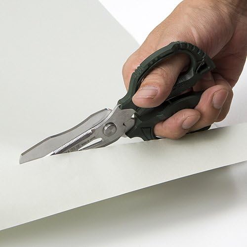 ENGINEER Tetsuwan Scissors GT with Cap, 56mm Blade Length, PH-55, Green, Blade: Special Stainless Steel for Cutting Tools, Grip: PBT