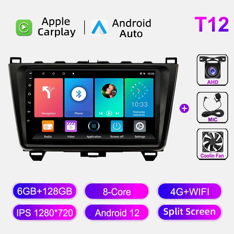 Auto Radio For Mazda 6 2007-2012 4G WIFI Car Multimedia Video Player Navigation GPS BT Wireless CarPlay Head Unit  No 2din DVD