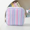 Modern Striped Storage Bag With Multifunctional Organizer For Travel And Makeup Use