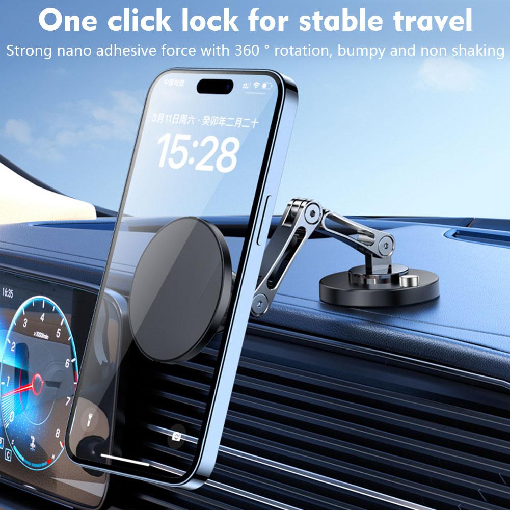 720 Otočný Kovový Magnetický Držák Telefonu do Auta Skládací Stojan na Mobilní Telefon Magnetický Držák do Mřížky Větrání GPS Pro Samsung
