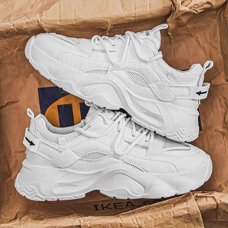 

Spring men s shoes new breathable mesh shoes men s Korean version trendy versatile platform sports shoes casual dad shoes men s 39