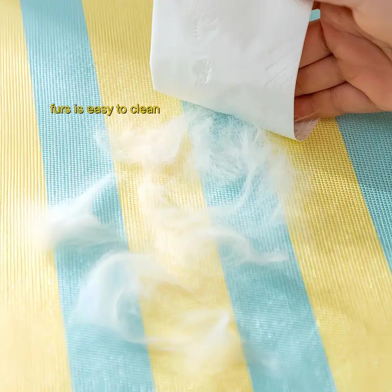 Beach Dog Cartoon Striped Mat Cat Mat Cooling Mat Dog Kennel Cat Kennel Pet Kennel Pet Supplies Can Be Removed and Washed!