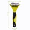Dog Comb Knife Dogs Brush Stainless Steel Dog Brushes Pet Hair Remover Dogs Grooming Double Sided Combs for Pet Hair Cleaning